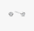 Classic Round CZ Bezel Studs