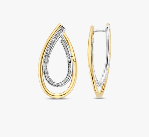 Organic Zirconia Earrings