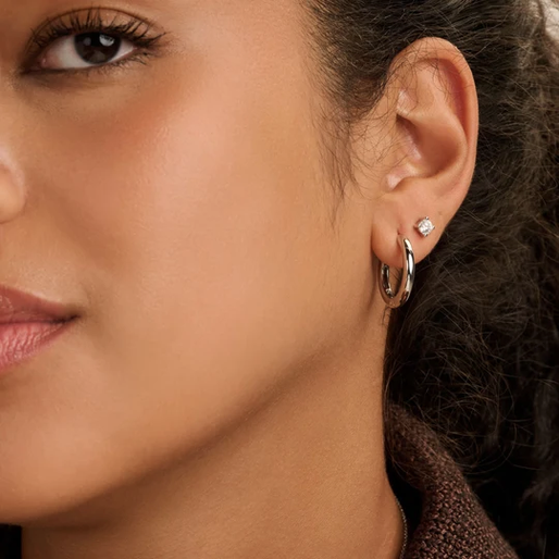 Classic Hoops Silver 20mm