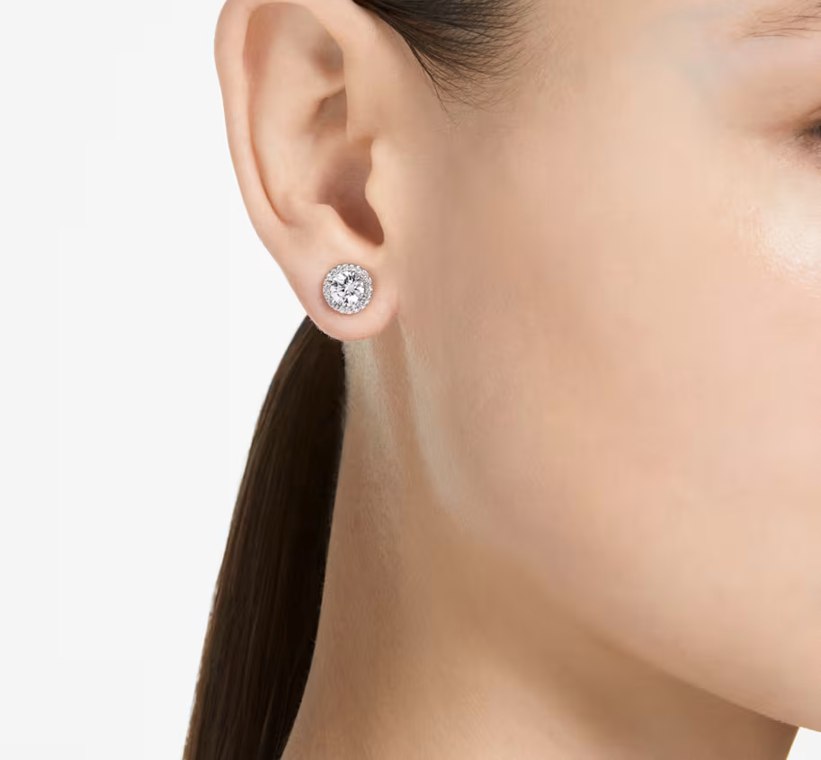 Swarovski Consumer Goods Constella Stud Halo Earrings, view 3
