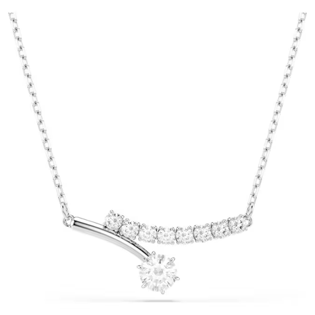 Swarovski Consumer Goods Matrix CZ Bar Necklace