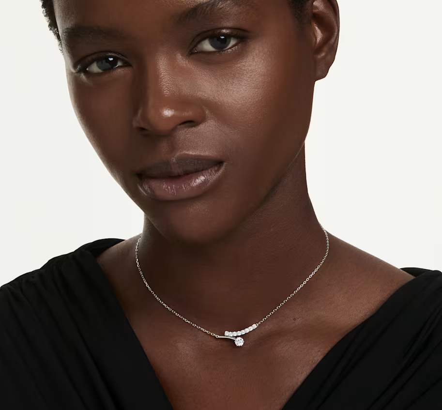 Swarovski Consumer Goods Matrix CZ Bar Necklace, view 2