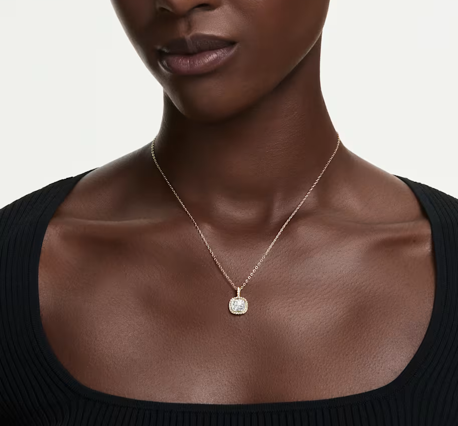 Swarovski Consumer Goods Una Angelic Cushion CZ Halo Pendant, view 2