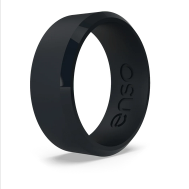 Enso Rings Bevel Classic Obsidian Ring