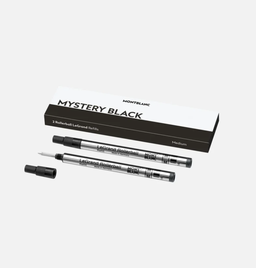 Montblanc 2 Rollerball LeGrand Refills Medium Mystery Black