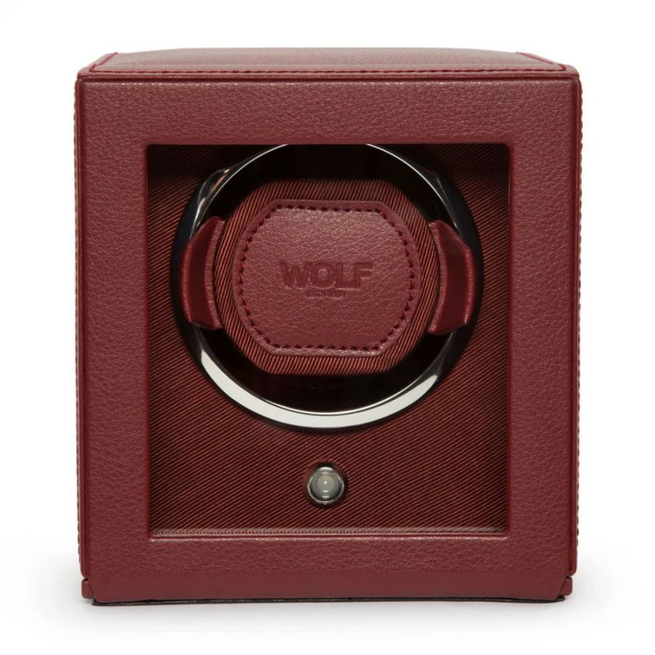 Wolf Designs Cub Single Watch Winder with Cover