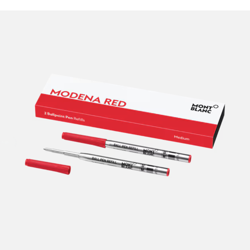 Montblanc 2 Ballpoint Refills, Modena Red - Medium