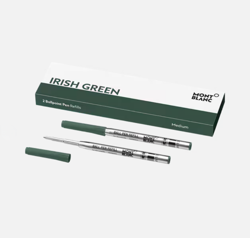 Montblanc 2 Ballpoint Refills, Irish Green - Medium