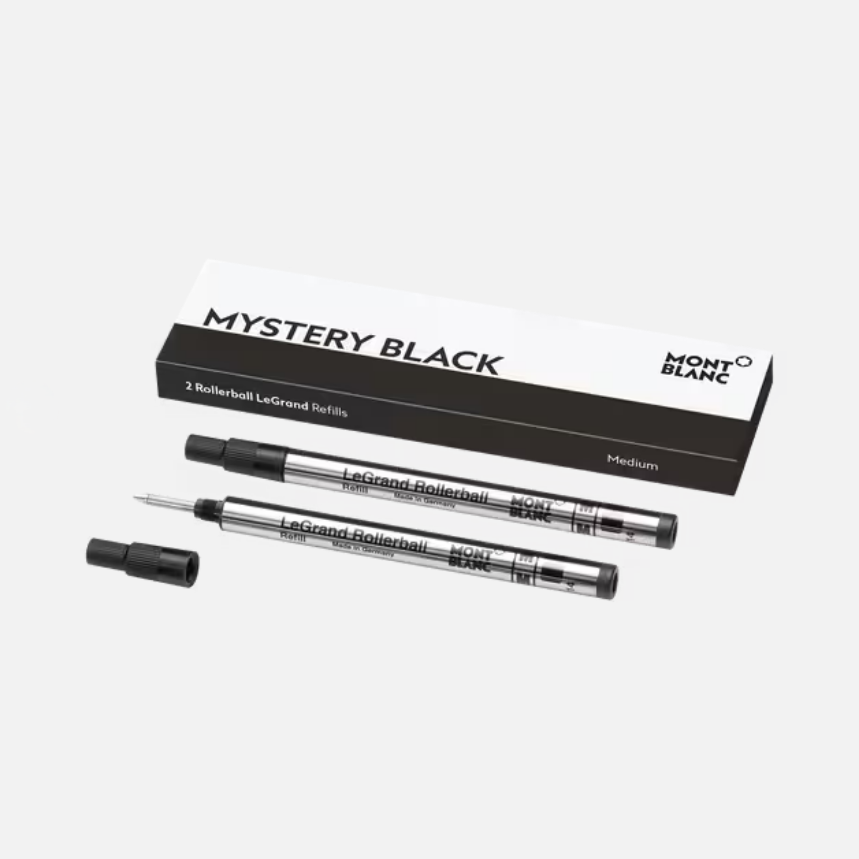 Montblanc 2 Rollerball LeGrand Refills, Mystery Black - Fine
