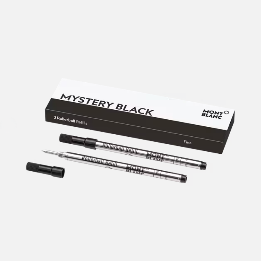 Montblanc 2 Rollerball Refills, Mystery Black - Fine