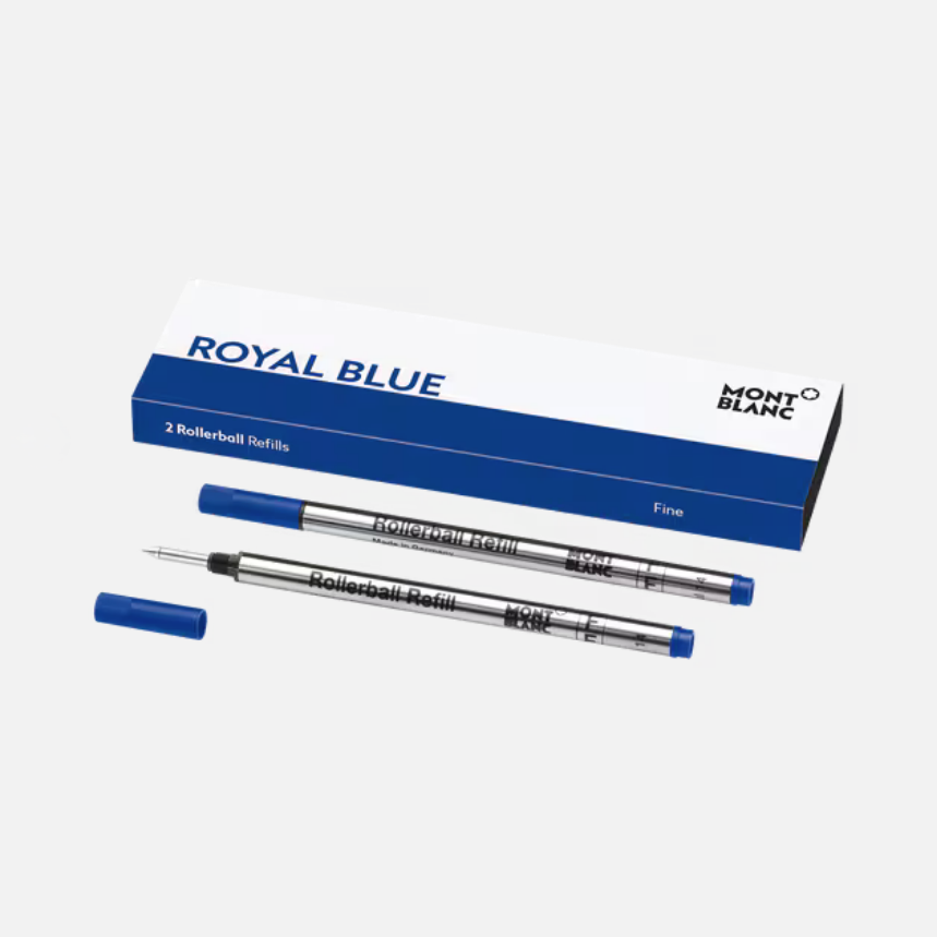 Montblanc 2 Rollerball Refills, Royal blue - Fine