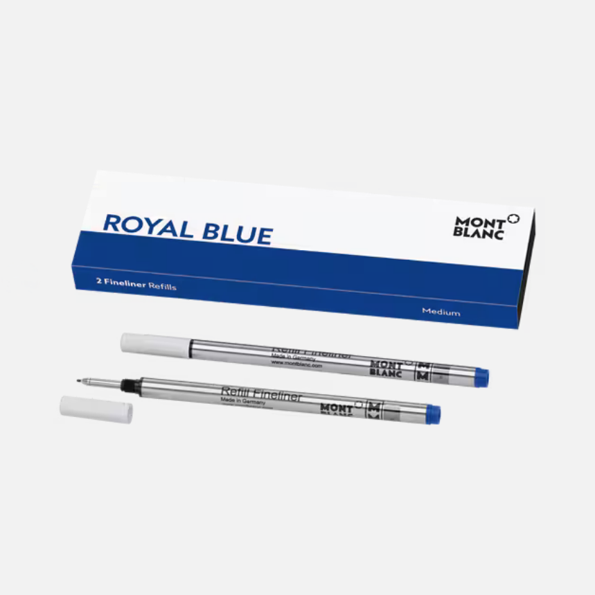 Montblanc 2 Fineliner Refills, Royal Blue - Medium