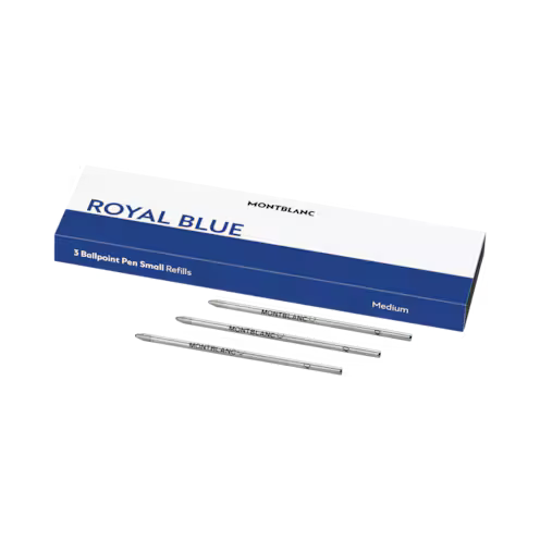 Montblanc 3 Ballpoint Small Refills, Royal Blue - Medium