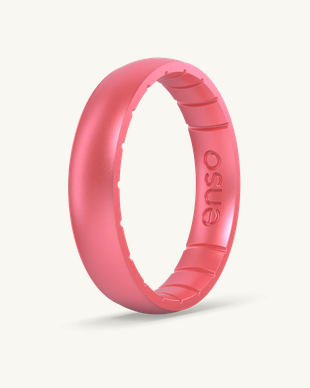 Enso Rings Thin Aura Ring - Roseglow