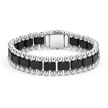 LAGOS Matte Black Ceramic Link Bracelet