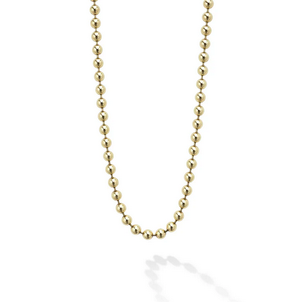 LAGOS 18K Gold Ball Chain Necklace