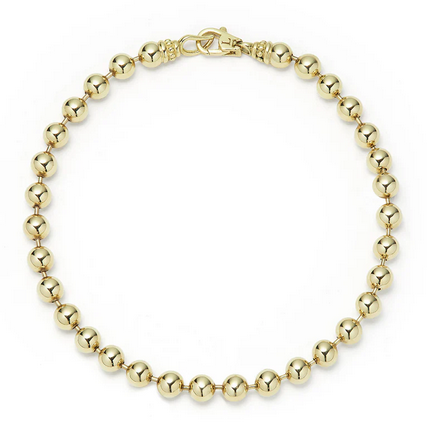 LAGOS 18K Gold Ball Chain Bracelet