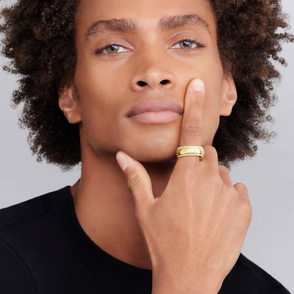 LAGOS 18K Gold Band Ring, view 2