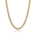 Stainless Steel Gold Plated 9.4mm Curb Chain