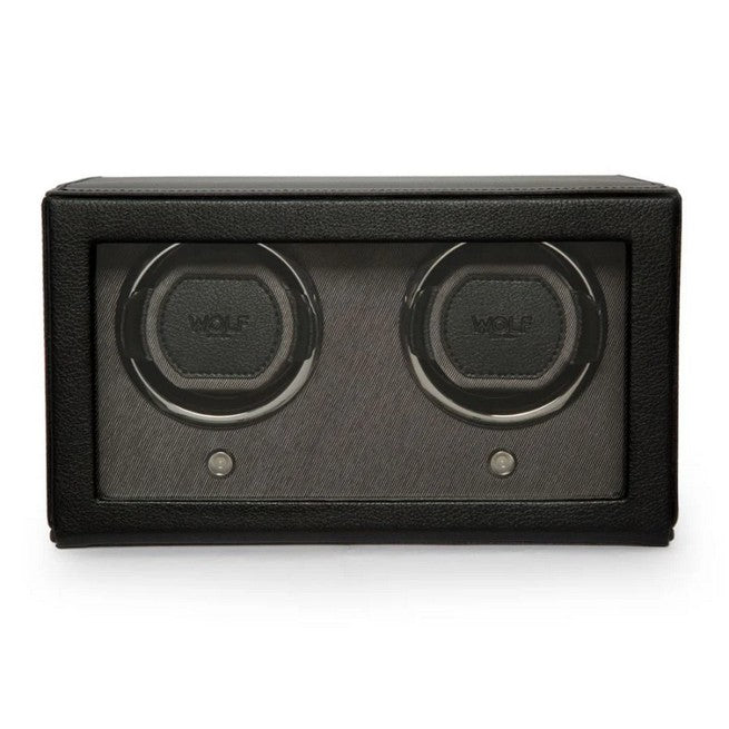 Wolf Designs Cub Double Watch Winder with Cover