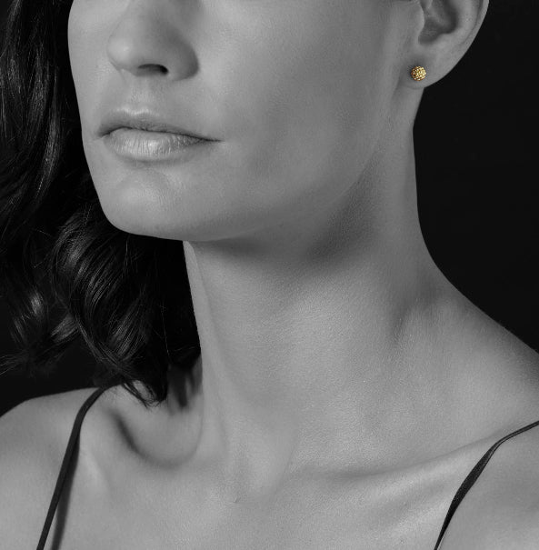LAGOS Gold Caviar Ball Earrings, view 3