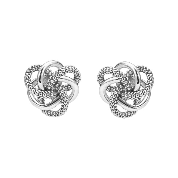 LAGOS Sterling Love Knot Earrings, view 2