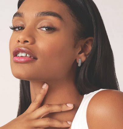LAGOS Caviar Huggie Earrings, view 2