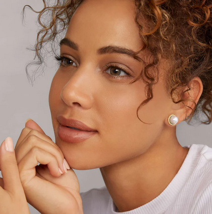 LAGOS 18K Gold Caviar Pearl Stud Earrings, view 2