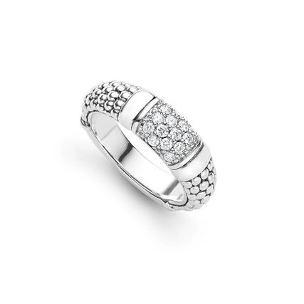 LAGOS 6mm Caviar Diamond Ring