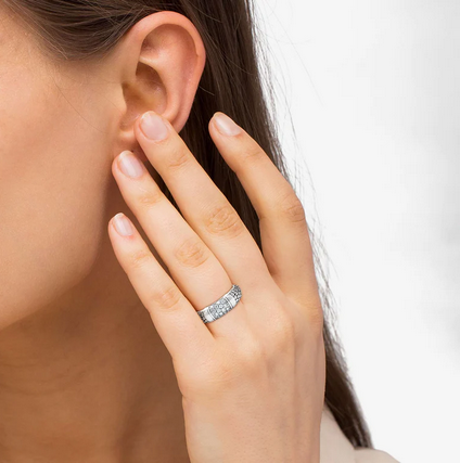 LAGOS 6mm Caviar Diamond Ring, view 2