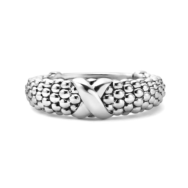 LAGOS Caviar "X" Dome Ring, view 2
