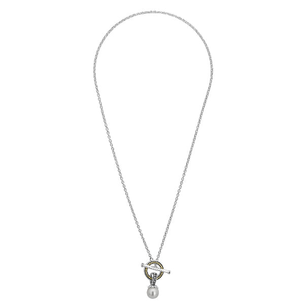 LAGOS Pearl Toggle Necklace, view 2