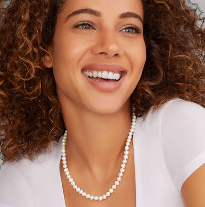 LAGOS Small Pearl Necklace, view 2