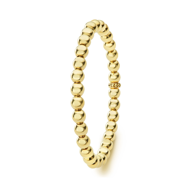LAGOS 6mm Gold Bead Bracelet, view 2