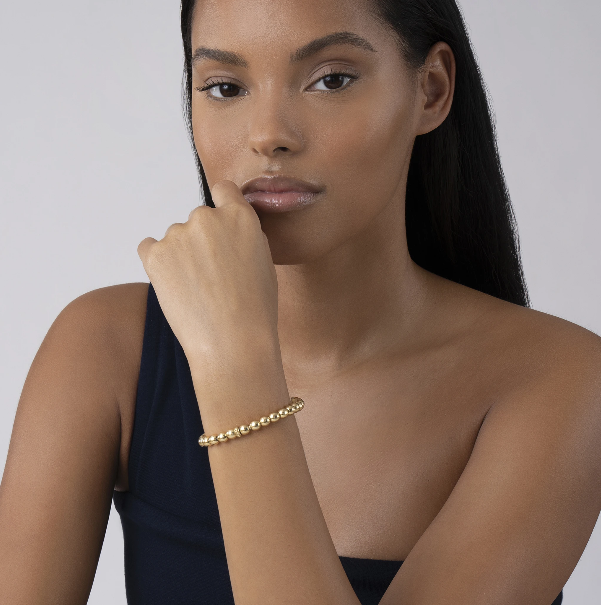 LAGOS 6mm Gold Bead Bracelet, view 3