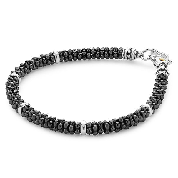 LAGOS Black Ceramic Bracelet, view 2