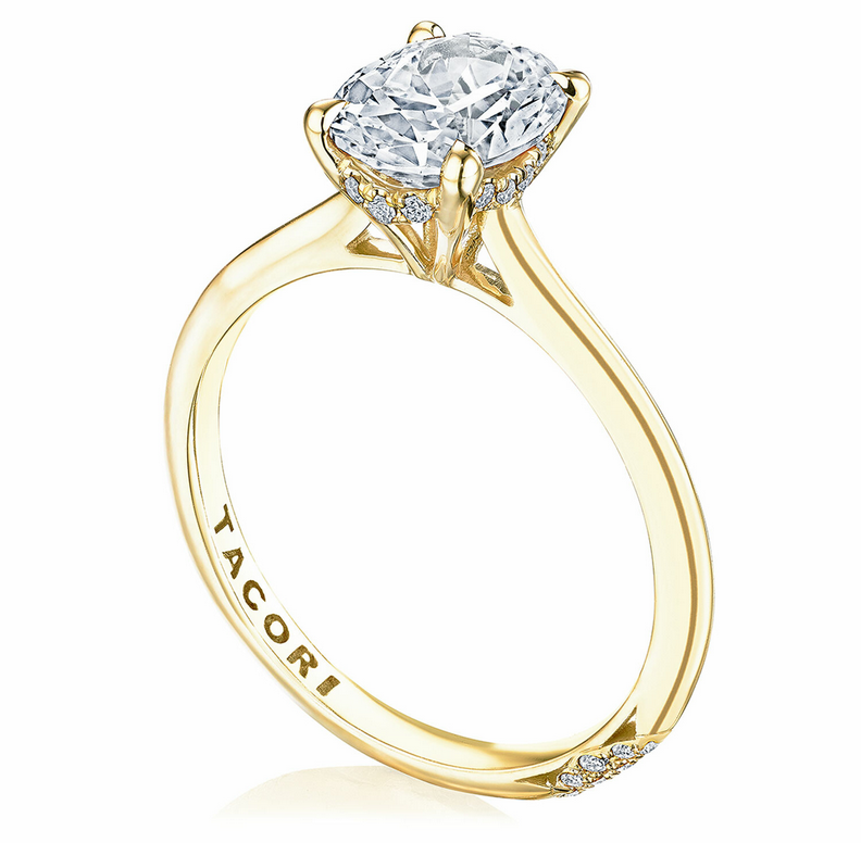 Tacori Oval Solitaire Engagement Ring, view 2
