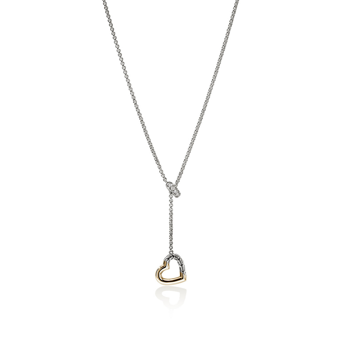 John Hardy JH Essential Heart Lariat Necklace