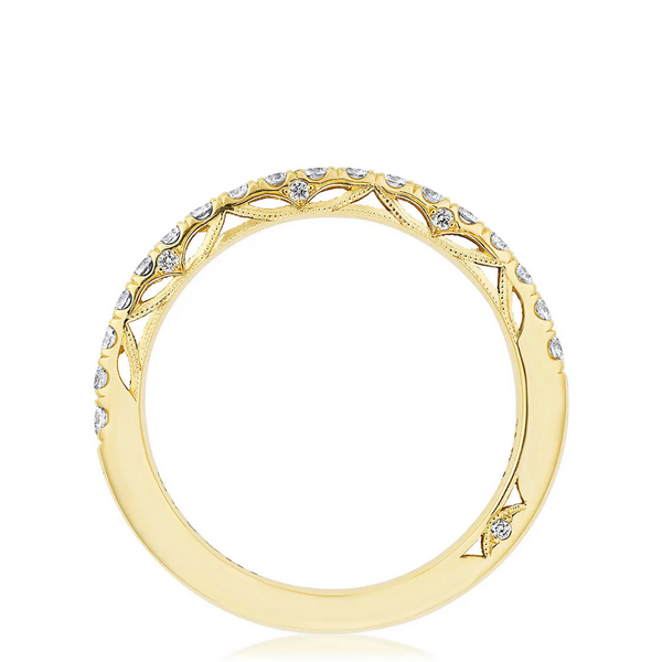 Tacori 18k French Pavé Diamond Wedding Band, view 2