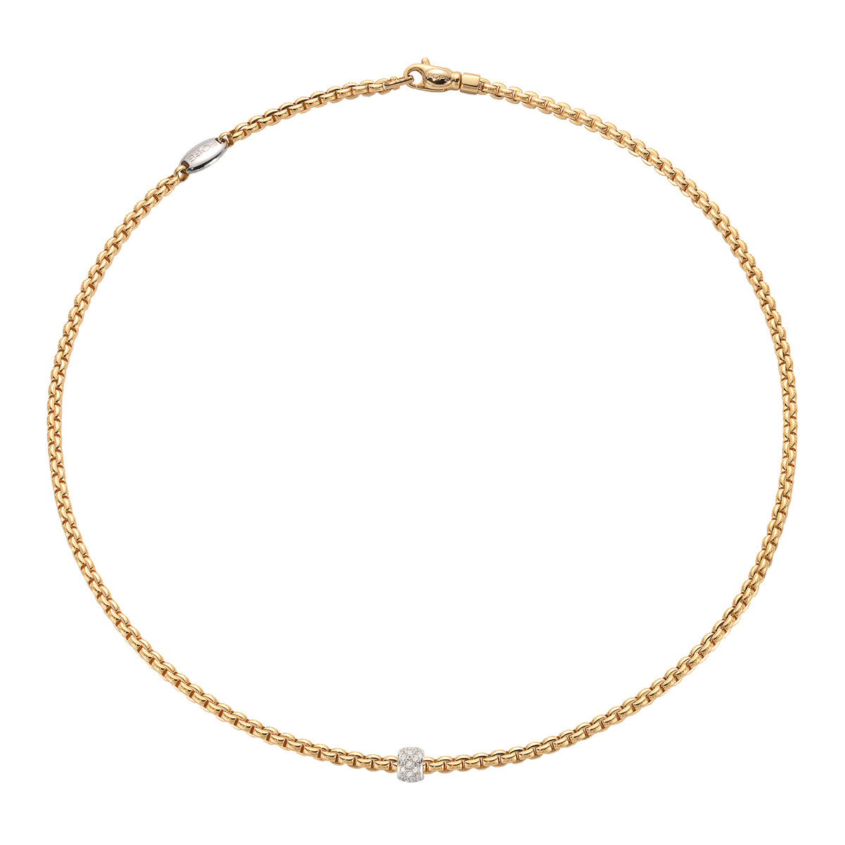 18k Two Tone Eka Necklace