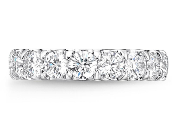 Memoire Platinum Odessa Nine Stone Band, view 2
