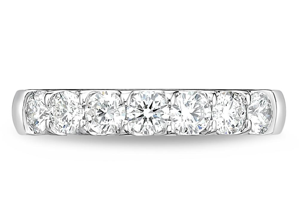 Memoire Odessa 7 Stone Diamond Band, view 2
