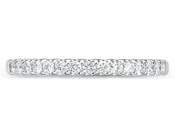 Memoire Platinum Odessa 15 Stone Band, view 2