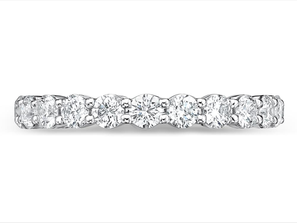 Memoire Petite Prong Eternity Band, view 2