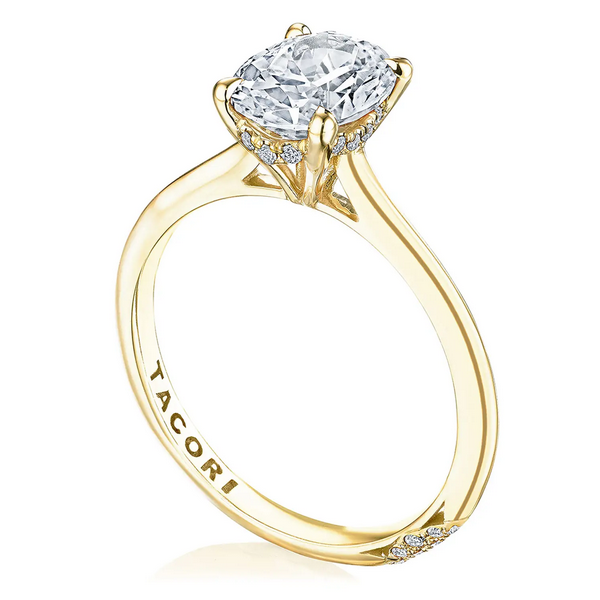 Tacori 18k Oval Solitaire Engagement Ring, view 3