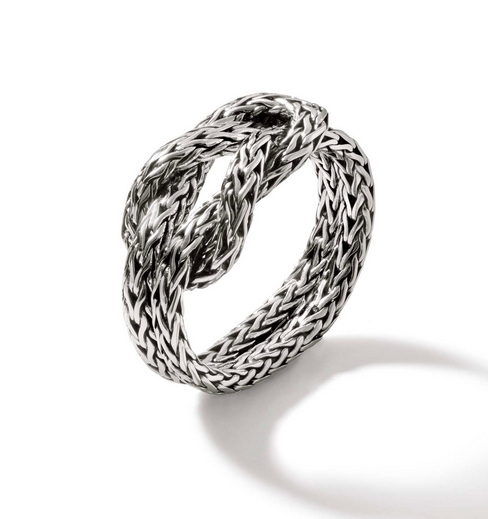 John Hardy Manah Love Knot Chain Ring, view 2